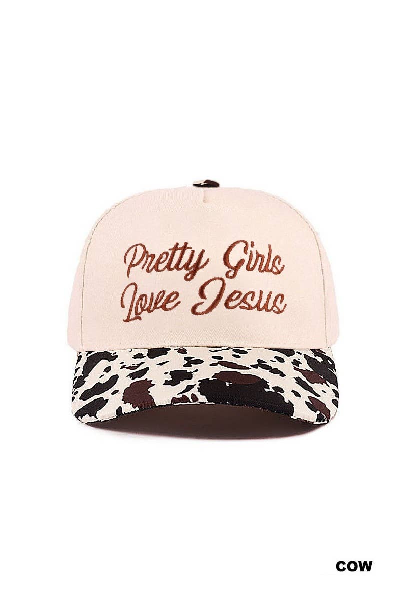 Pretty Girls Love Jesus Two-Tone Cotton Hat | 3 colors available