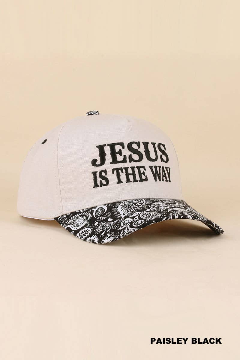 Jesus Is King Two-Tone Cotton Hat – 3D Embroidered Christian Cap
