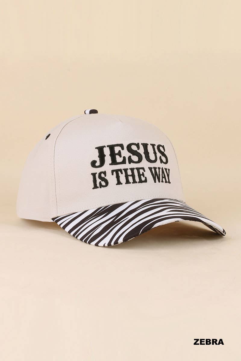 Jesus Is King Two-Tone Cotton Hat – 3D Embroidered Christian Cap