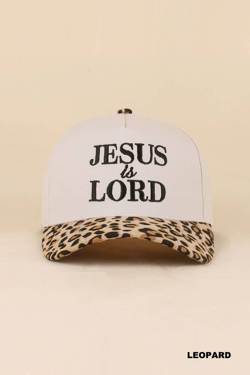 Jesus Is King Two-Tone Cotton Hat – 3D Embroidered Christian Cap