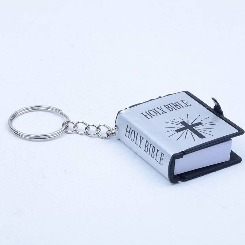 Mini Bible Keychain with Real Pages – Christian Pocket Scripture Gift