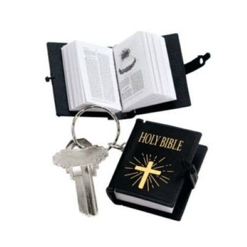 Mini Bible Keychain with Real Pages – Christian Pocket Scripture Gift
