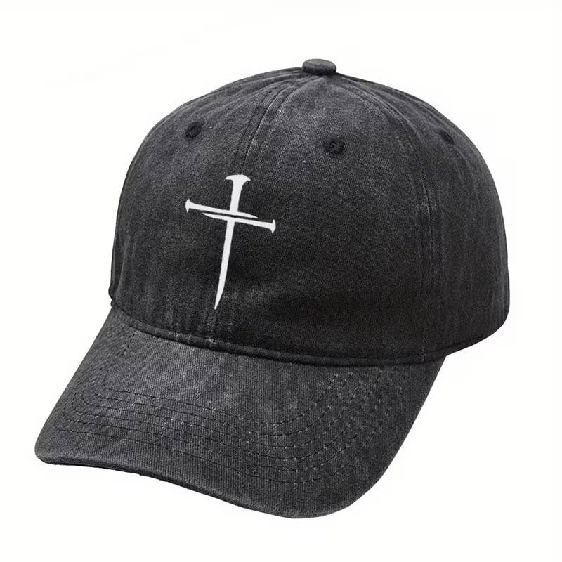 Christian Cross Sword Dad Hat – Adjustable Faith-Inspired Baseball Cap