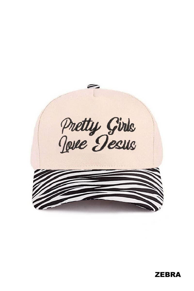 Pretty Girls Love Jesus Two-Tone Cotton Hat | 3 colors available