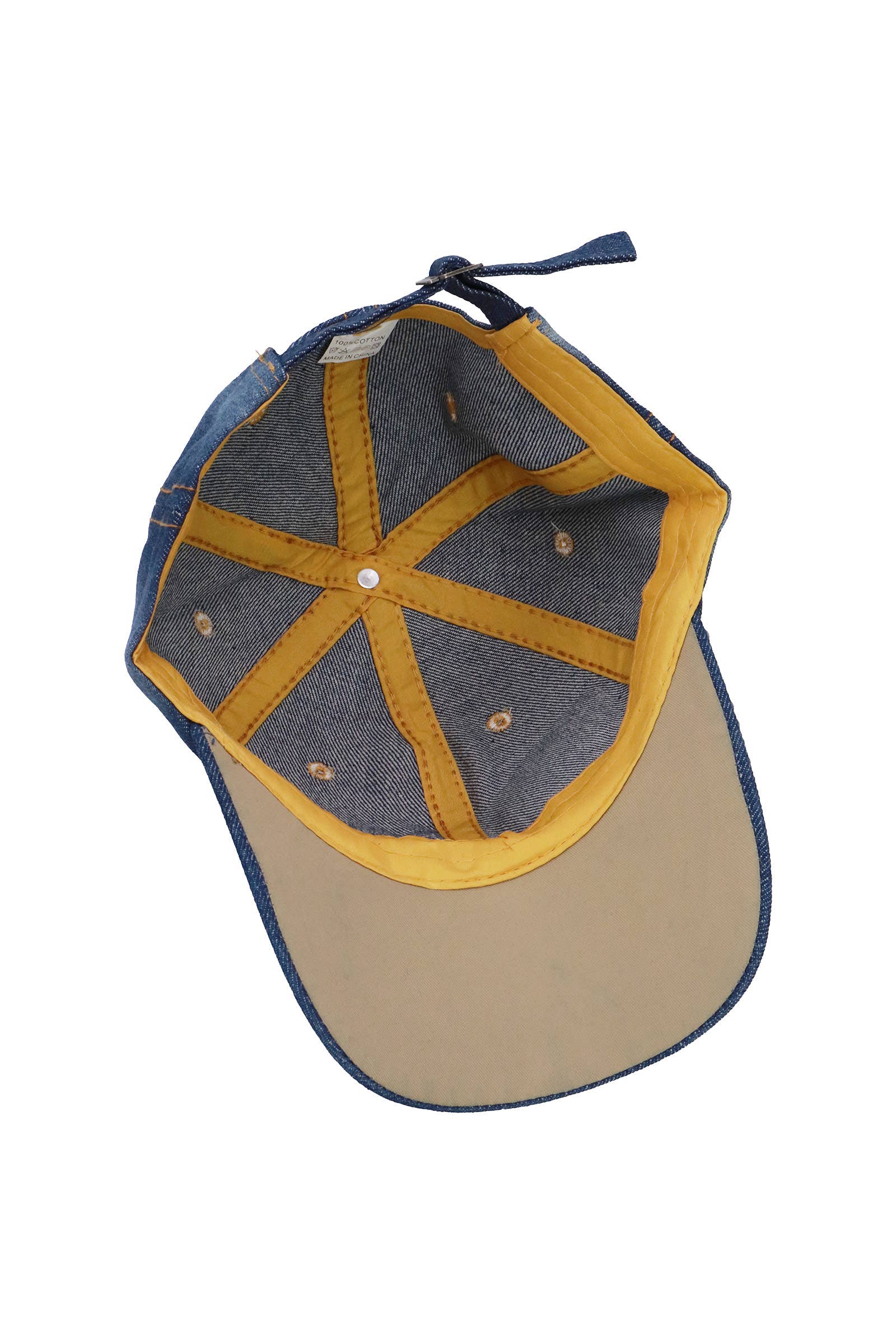 I Love Jesus Bling Rhinestone Denim Cap