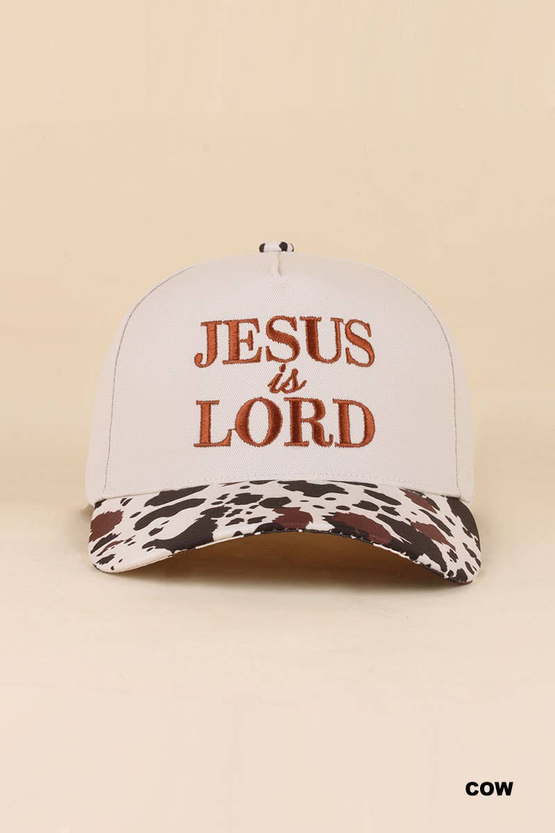 Jesus Is King Two-Tone Cotton Hat – 3D Embroidered Christian Cap