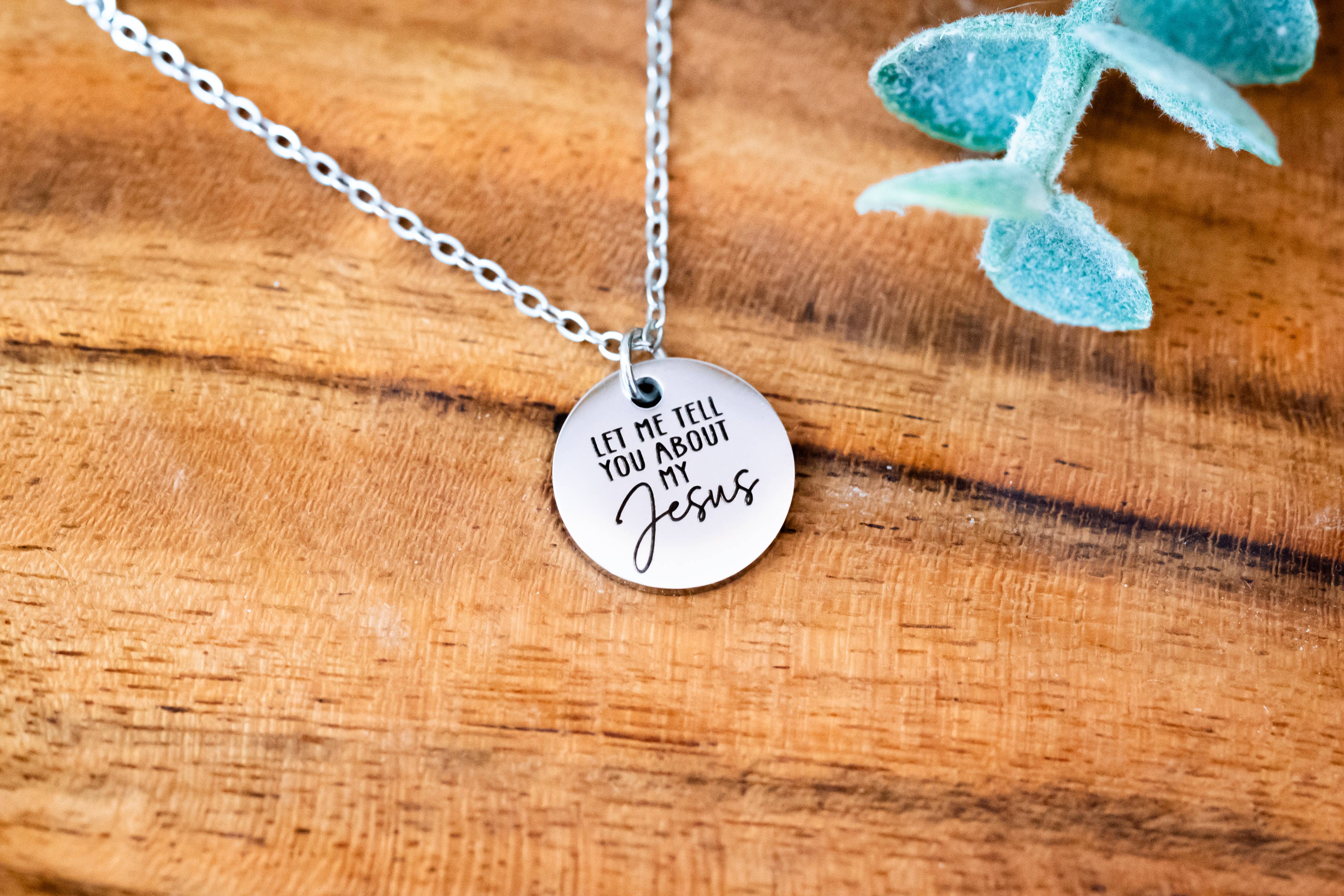 Let Me Tell You About My Jesus Necklace Card Christian Faith