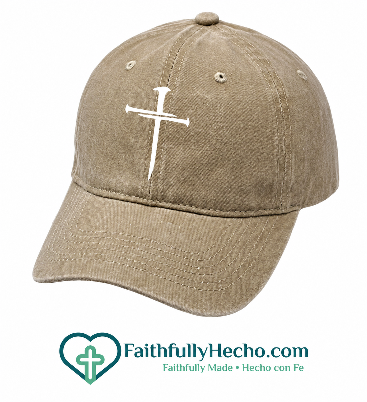 Christian Cross Sword Dad Hat – Adjustable Faith-Inspired Baseball Cap