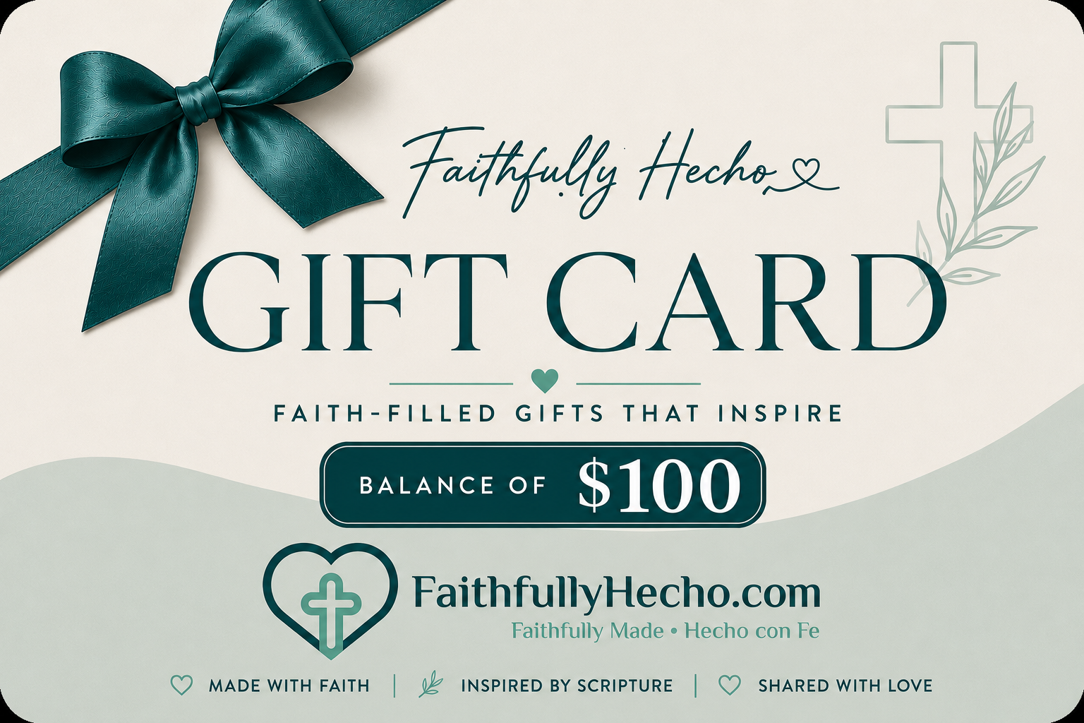 Faithfully Hecho Gift Card – The Perfect Christian Gift