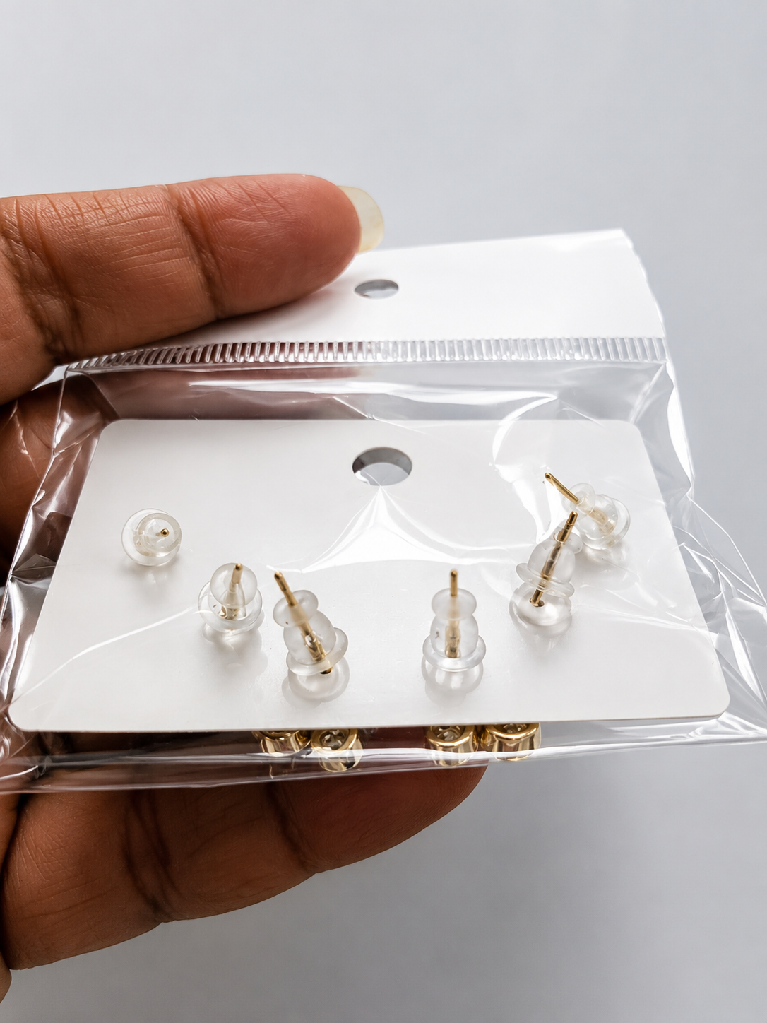 Set Cherry Strawberry ear studs - Copper 14K Gold Plated