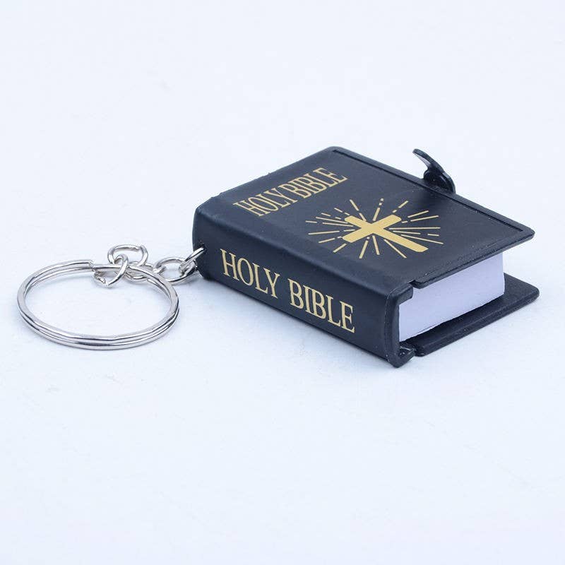 Mini Bible Keychain with Real Pages – Christian Pocket Scripture Gift
